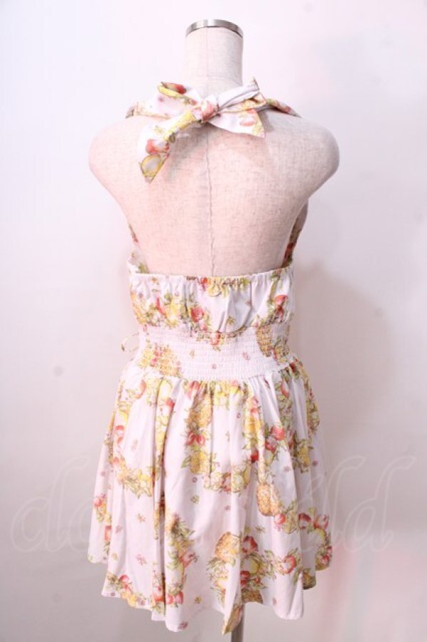 画像2: LIZ　LISA / フルーツリース柄ロンパース 0 白 Y-25-08-26-059-LO-OP-SZ-ZT020 (2)