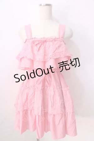 画像: LIZ LISA / 肩あきコットンレースワンピース 0 ピンク Y-25-08-26-062-LO-OP-SZ-ZI