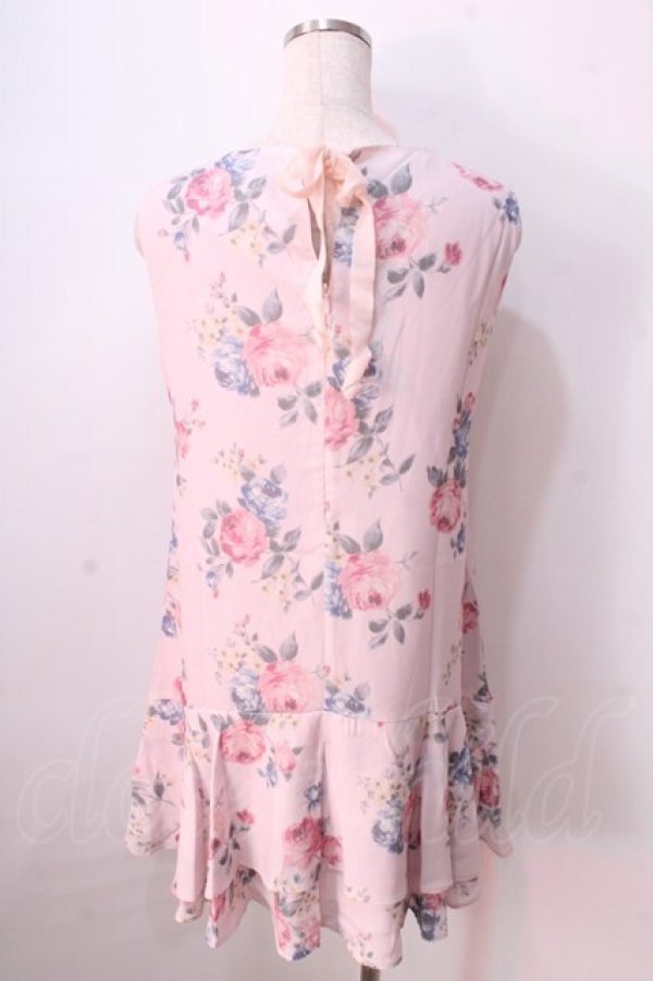 画像2: LIZ LISA / バラプリントノースリーブワンピース 0 ピンク Y-25-08-26-064-LO-OP-SZ-ZI (2)