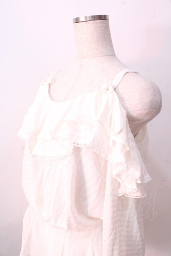 画像3: LIZ LISA / ギンガムシフォンロンパ 0 白 Y-25-08-26-067-LO-OP-SZ-ZT041 (3)