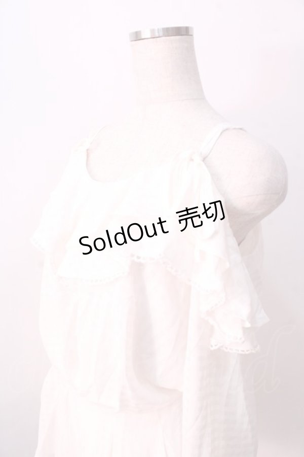 画像3: LIZ LISA / ギンガムシフォンロンパ 0 白 Y-25-08-26-067-LO-OP-SZ-ZT041 (3)