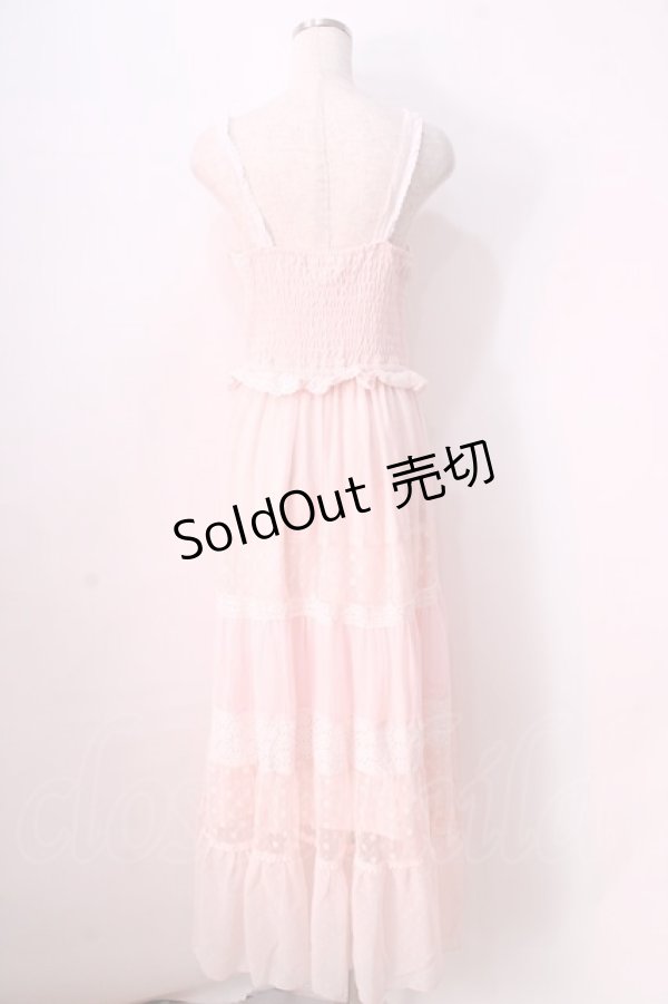 画像2: LIZ LISA / コットンレース切替マキシワンピース 0 ピンク Y-25-08-26-068-LO-OP-SZ-ZT020 (2)