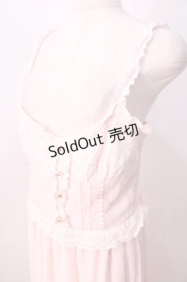 画像3: LIZ LISA / コットンレース切替マキシワンピース 0 ピンク Y-25-08-26-068-LO-OP-SZ-ZT020 (3)