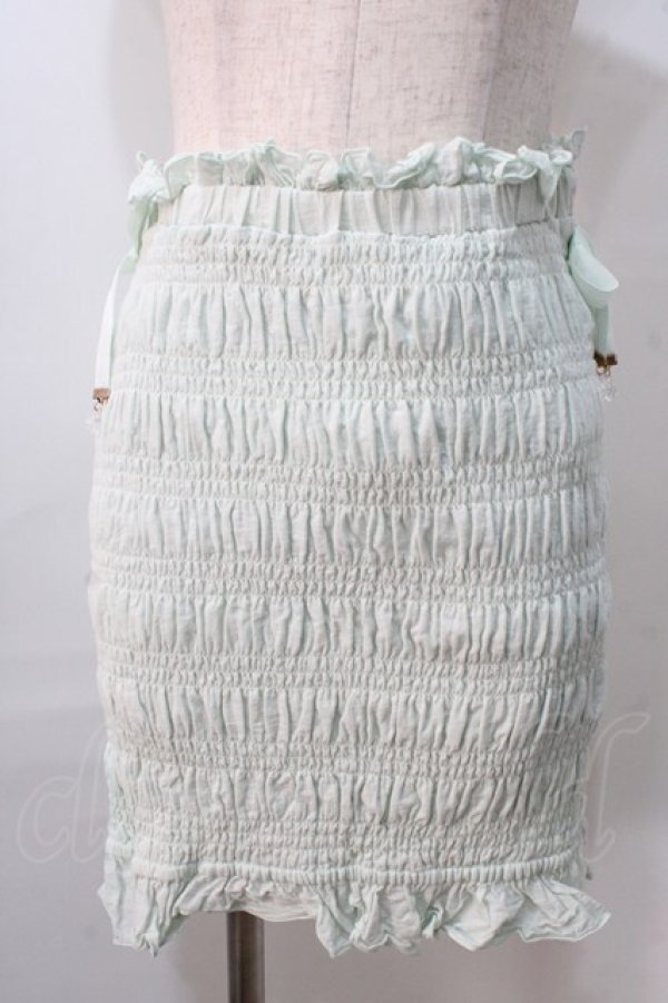 画像1: LIZ LISA / 2WAYシャーリングスカート 0 ミント Y-25-08-26-073-LO-SK-SZ-ZT040 (1)