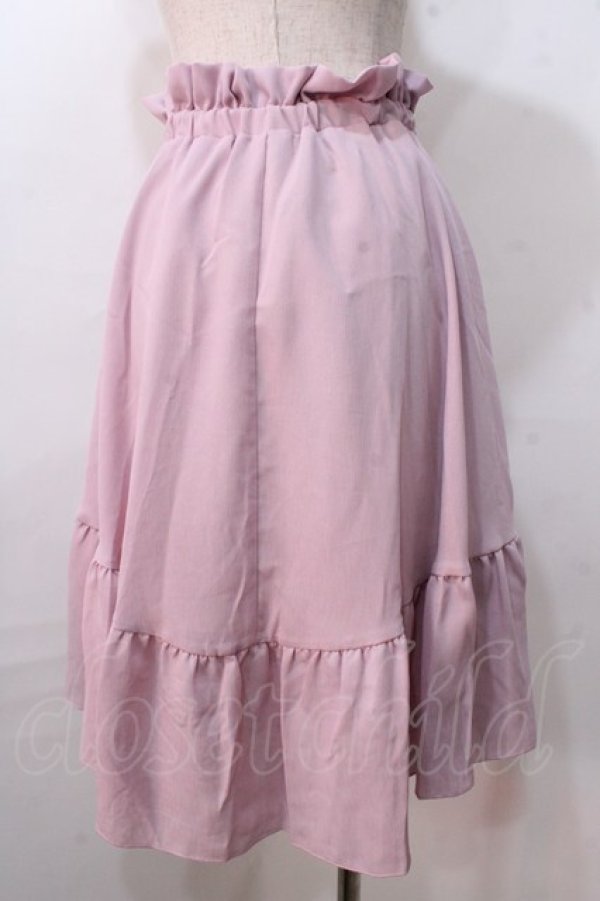 画像2: LIZ LISA / 楊柳シフォン切替スカート 0 ピンク Y-25-08-26-081-LO-SK-SZ-ZT026 (2)