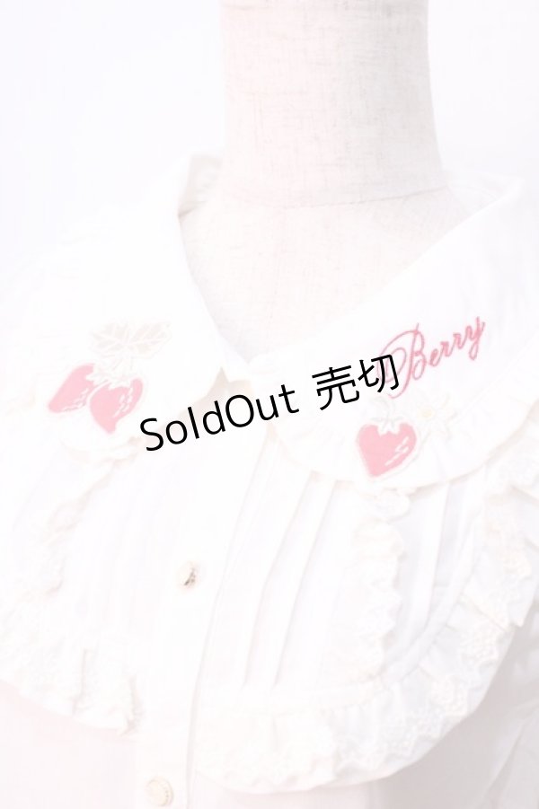 画像3: LIZ LISA / イチゴ衿ブラウス 0 オフ白 Y-25-08-26-016-LO-BL-SZ-ZT028 (3)