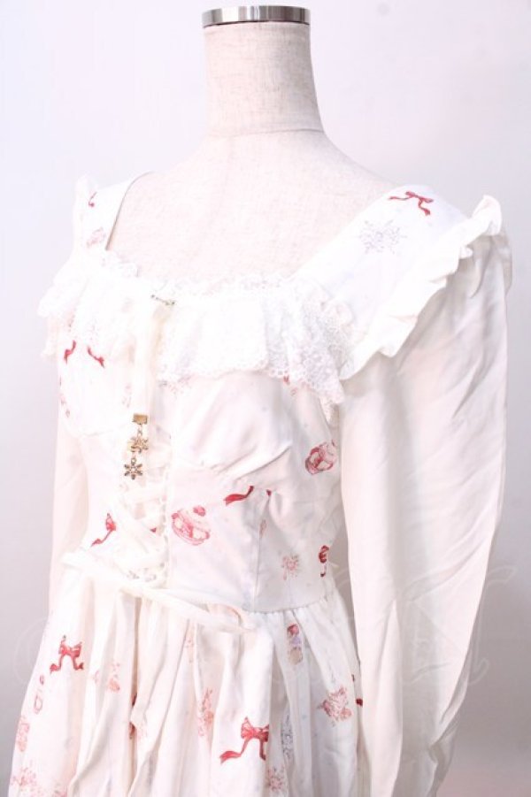 LIZ LISA / スイーツシンデレラ柄ワンピース 0 ホワイト Y-25-08-26