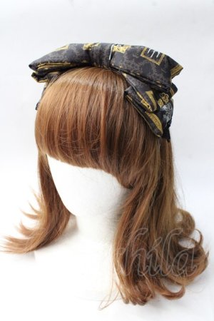 画像: metamorphose / Classic frame リボンカチューシャ  黒 Y-25-08-30-059-ME-AC-SZ-ZY