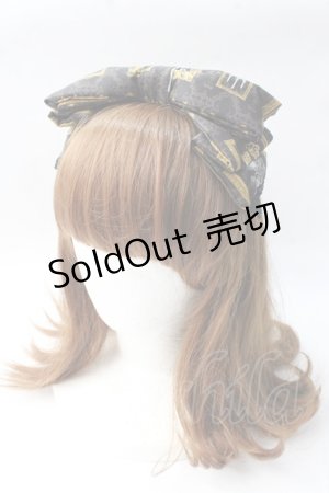 画像: metamorphose / Classic frame リボンカチューシャ  黒 Y-25-08-30-059-ME-AC-SZ-ZY
