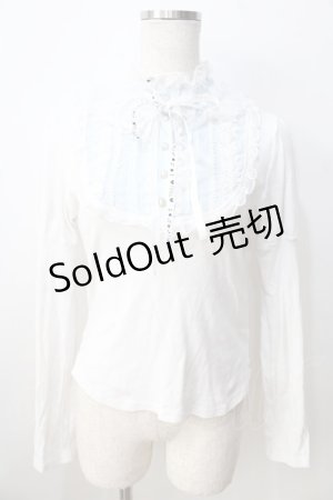 画像: FRILL / 清楚なお嬢様カットソー  ホワイト Y-25-08-30-089-HN-TO-SZ-ZY