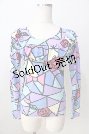画像: MILK / ステンドグラストップス  ブルー Y-25-08-30-094-ML-TO-SZ-ZY
