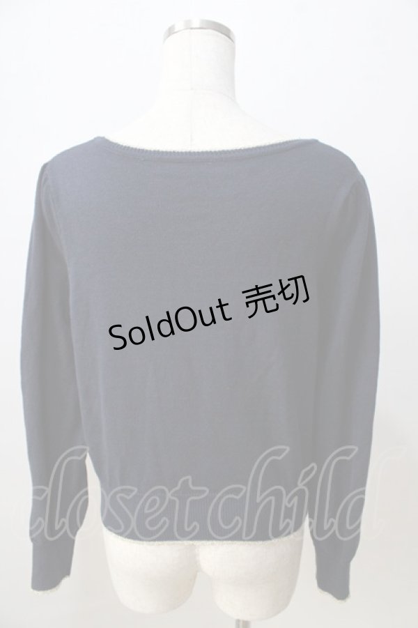 画像2: Secret Honey / ハートボタンカーディガン 2 紺 Y-25-08-30-105-CA-TO-SZ-ZY (2)