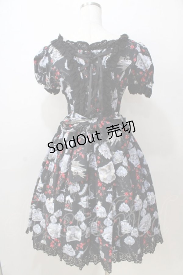 画像2: ALICE and the PIRATES / Vampire Forest柄エリザベートジャンパースカート  黒 Y-25-08-30-114-PA-OP-SZ-ZY (2)