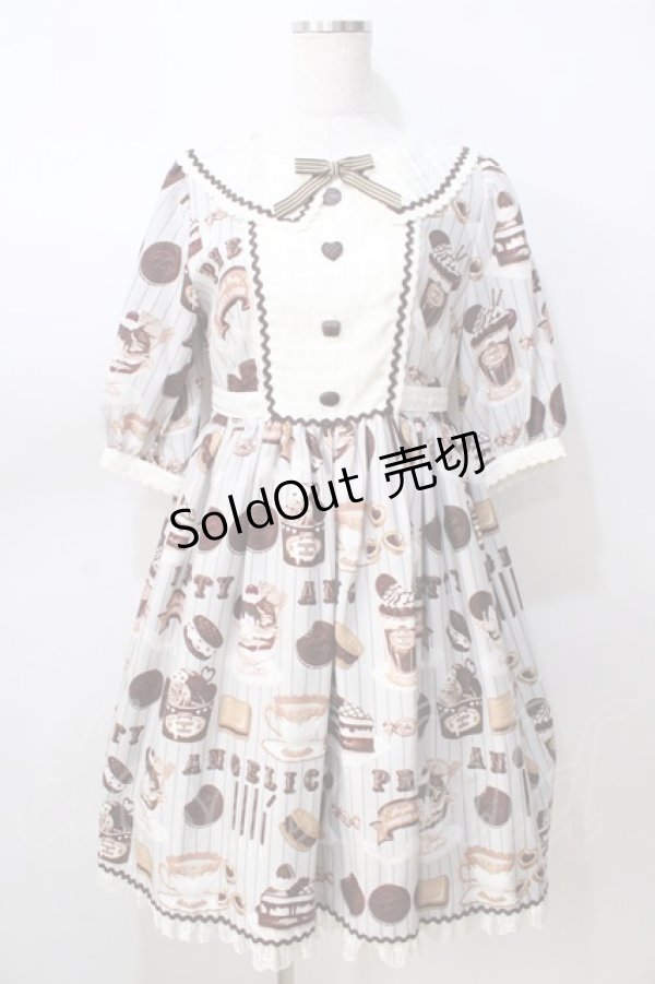 画像1: Angelic Pretty / Cream Cookie Paradeワンピース  グレー Y-25-08-30-115-AP-OP-SZ-ZY (1)