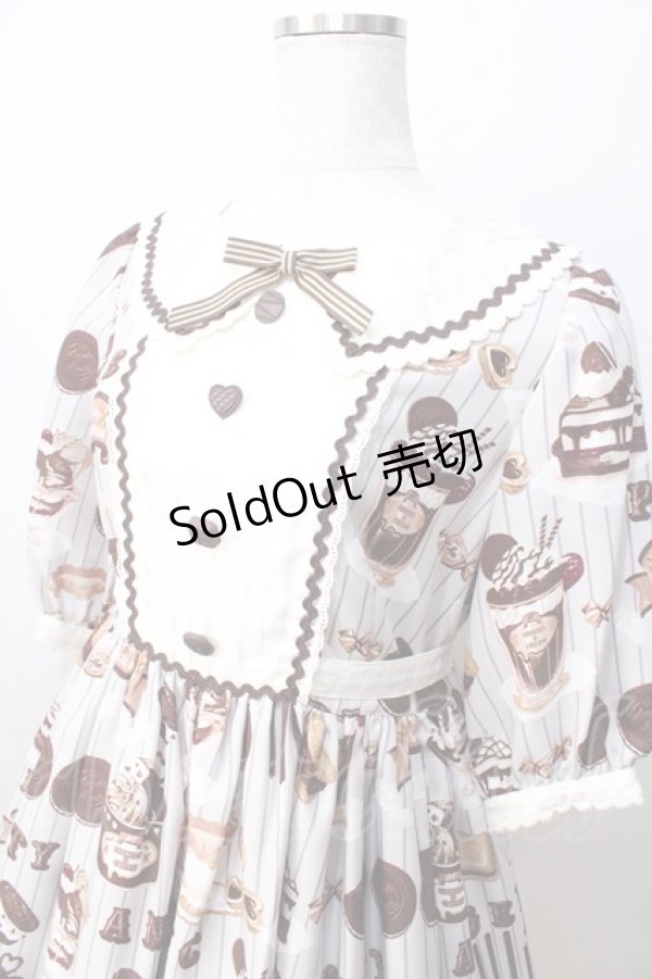 画像3: Angelic Pretty / Cream Cookie Paradeワンピース  グレー Y-25-08-30-115-AP-OP-SZ-ZY (3)
