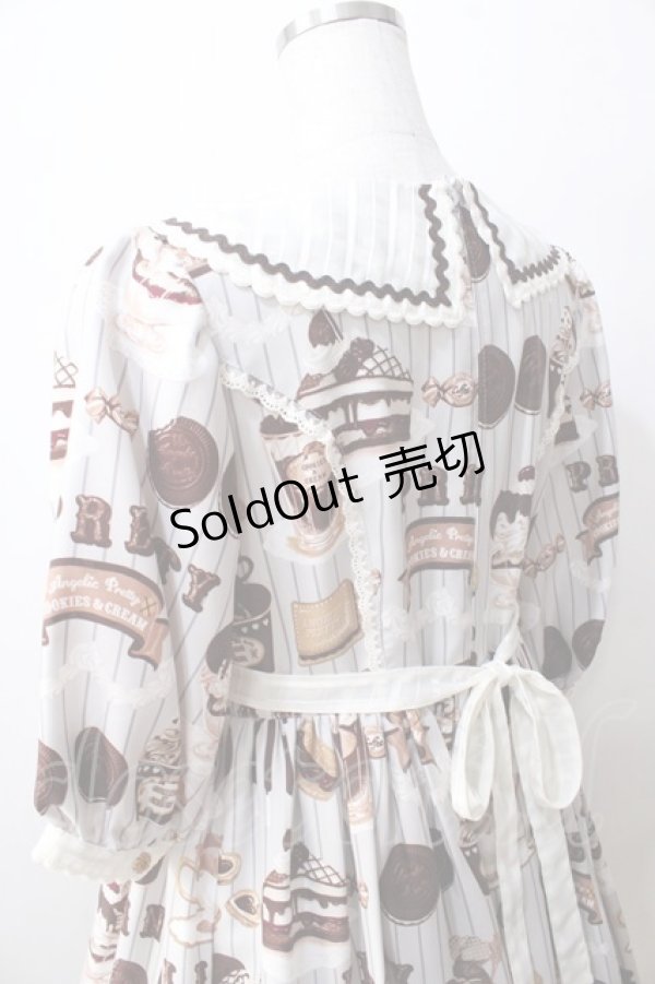 画像5: Angelic Pretty / Cream Cookie Paradeワンピース  グレー Y-25-08-30-115-AP-OP-SZ-ZY (5)