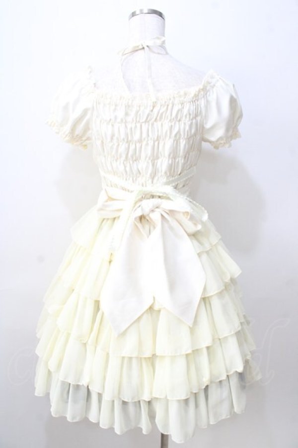 画像2: Pina sweetcollection / シフォンフリルワンピース  生成り Y-25-08-30-117-LO-OP-SZ-ZY (2)
