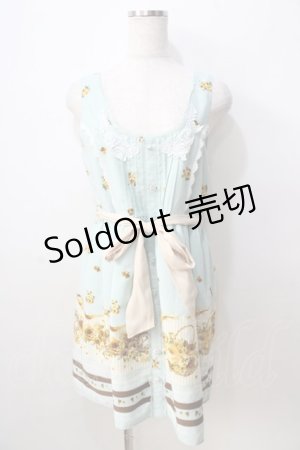 画像: axes femme / フローラルメルヘン柄ワンピース  ミント Y-25-08-30-132-AX-OP-SZ-ZY
