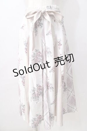画像: axes femme / パッチワークミディスカート  ピンク Y-25-08-30-142-AX-SK-SZ-ZY