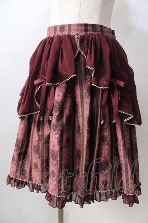 画像: metamorphose / ロイヤルオーナメントスカート  ワイン Y-25-08-30-154-ME-SK-SZ-ZY