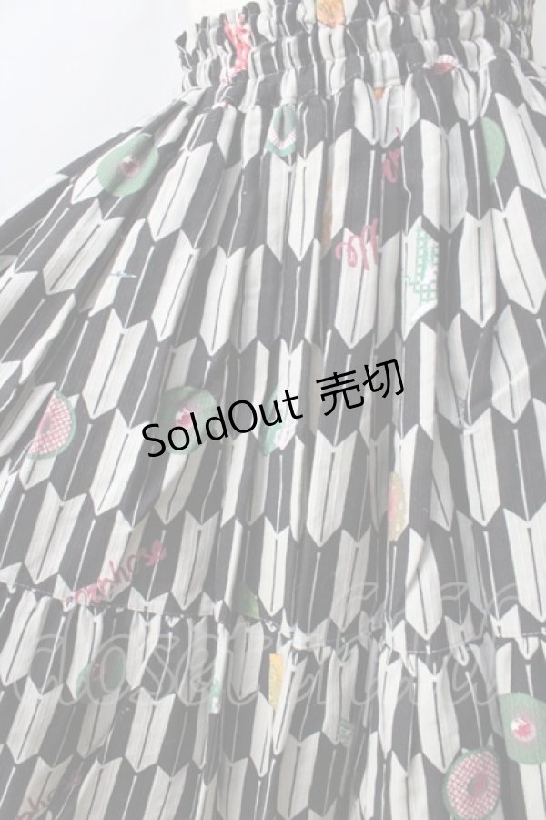 画像3: metamorphose / ハイカラ小町フリルミニスカート  黒 Y-25-08-30-161-ME-SK-SZ-ZY (3)