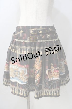 画像: ALICE and the PIRATES / Royal crown's tea package スカート  黒 Y-25-08-30-165-PA-SK-SZ-ZY