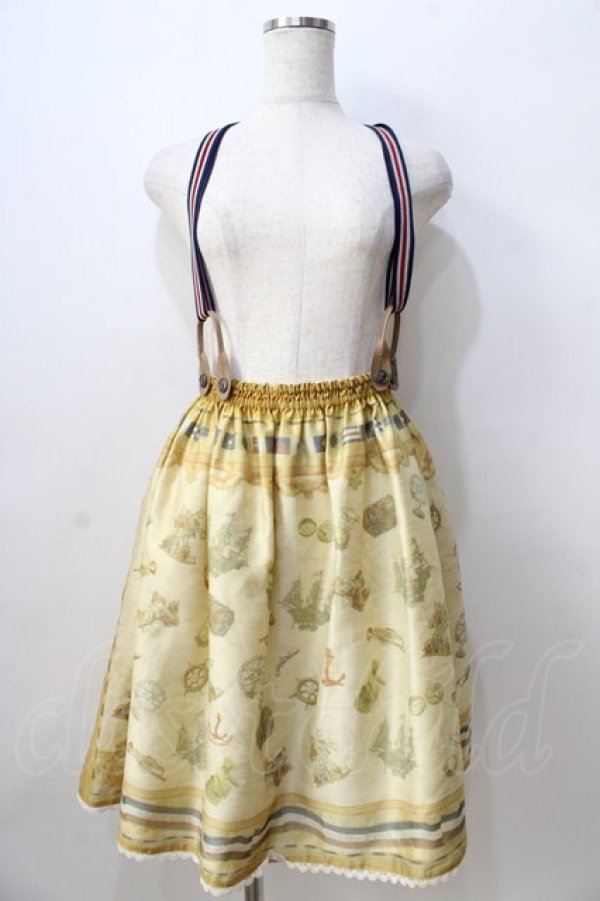 画像1: ALICE and the PIRATES / Little dreaming sailor~屋根裏部屋のちいさな冒険スカート  イエロー Y-25-08-30-170-PA-SK-SZ-ZY (1)