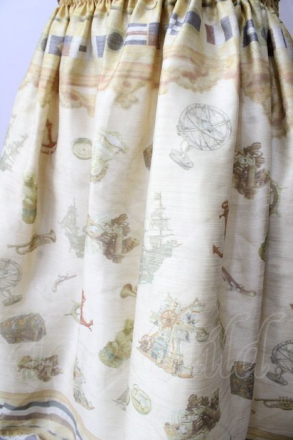 画像3: ALICE and the PIRATES / Little dreaming sailor~屋根裏部屋のちいさな冒険スカート  イエロー Y-25-08-30-170-PA-SK-SZ-ZY (3)