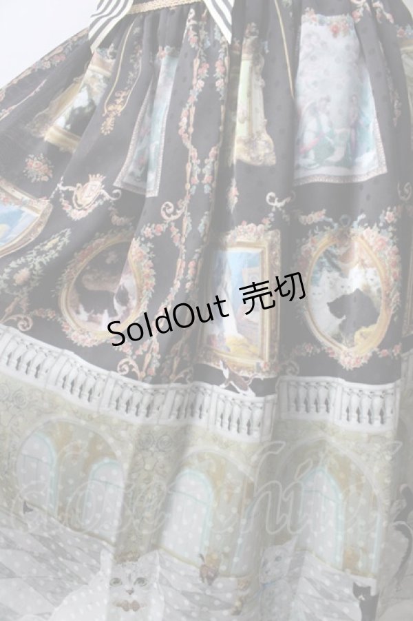 画像3: BABY,THE STARS SHINE BRIGHT / Mon Chouchou Hermitage柄スカート  黒 Y-25-08-30-171-BA-SK-SZ-ZY (3)