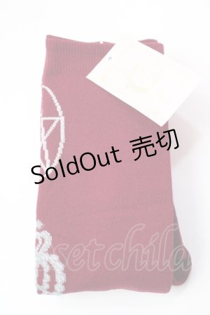 画像: metamorphose / Magical moon lightオーバーニー  ワインレッド Y-25-08-30-044-ME-ZA-SZ-ZY