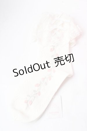 画像: LIZ LISA / 野いちご刺繍ソックス 0 アイボリー Y-25-08-30-049-LO-ZA-SZ-ZY