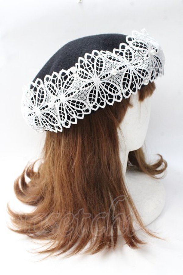 画像3: m petit by misako / TT*AMレースBベレー  黒 Y-25-08-30-051-LO-AC-SZ-ZT-K016 (3)