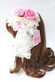 画像2: Angelic Pretty / Dramatic Roseキャノティエ  白 Y-25-08-30-053-AP-AC-SZ-ZY (2)