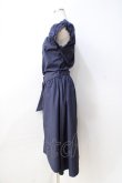 画像2: axes femme / ベルトワンピース  紺 Y-25-08-31-035-AX-OP-SZ-ZT102 (2)