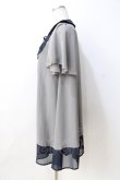 画像2: axes femme / シフォンチュニック  グレー Y-25-08-31-038-AX-TO-SZ-ZY (2)