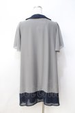 画像3: axes femme / シフォンチュニック  グレー Y-25-08-31-038-AX-TO-SZ-ZY (3)