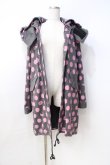画像1: MINT NeKO / フード付きねこじろう×ドットロングパーカー  グレー Y-25-08-31-039-HN-TO-SZ-ZY (1)