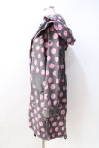画像2: MINT NeKO / フード付きねこじろう×ドットロングパーカー  グレー Y-25-08-31-039-HN-TO-SZ-ZY (2)