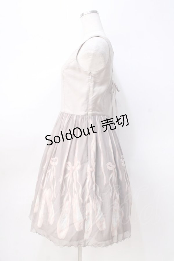 画像2: Emily Temple cute / トゥーシューズビスチェ風ノースリーブワンピース  オフベージュ Y-25-08-31-040-ET-OP-SZ-ZY (2)