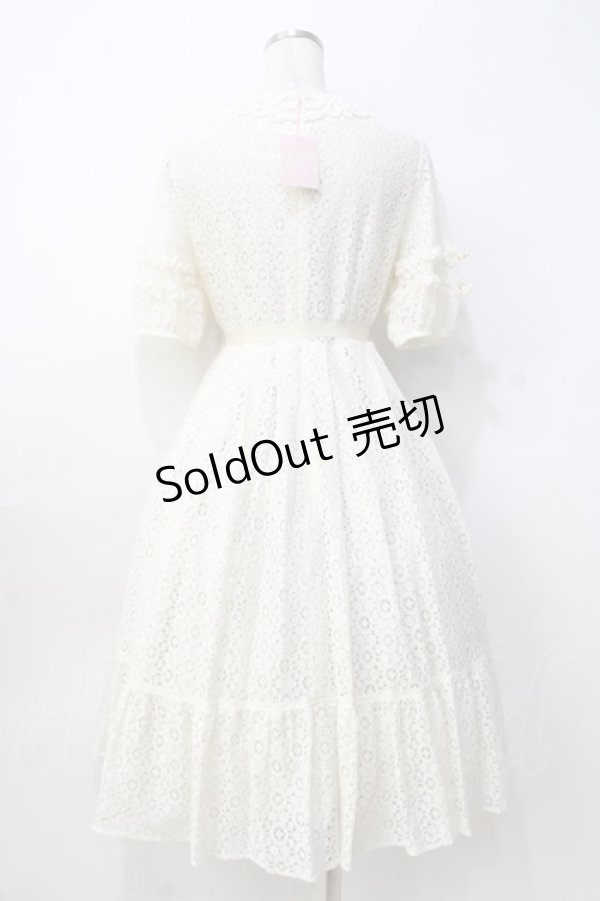 画像3: Melody BasKet / Dolly lace ワンピース M アイボリー Y-25-08-31-043-LO-OP-SZ-ZY (3)