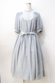 画像1: Melody BasKet / ラウンドヨークワンピース M サックス Y-25-08-31-044-LO-OP-SZ-ZY (1)