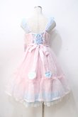 画像3: Angelic Pretty / Lovelyオーガンジージャンパースカート  ピンク×サックス Y-25-08-31-047-AP-OP-SZ-ZY (3)