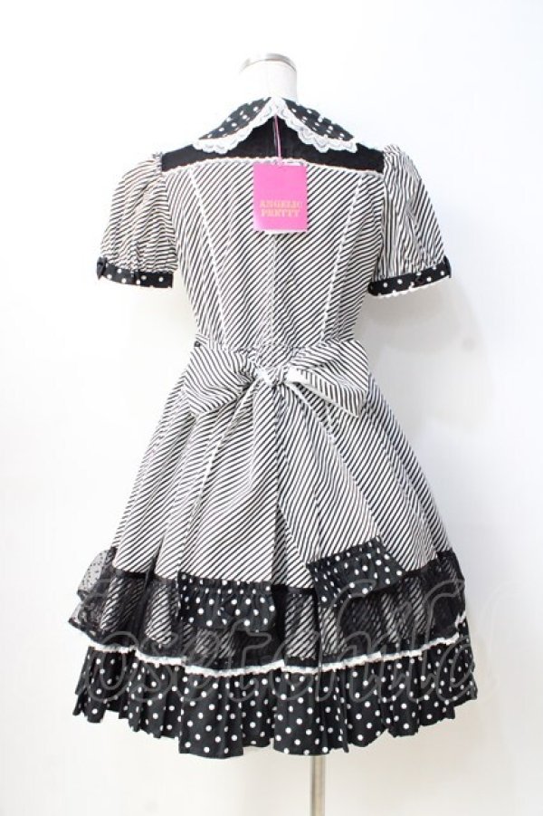 画像3: Angelic Pretty / Stripe Girly Cafe Set  ブラック Y-25-08-31-051-AP-OP-SZ-ZY (3)