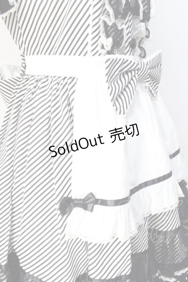 画像6: Angelic Pretty / Stripe Girly Cafe Set  ブラック Y-25-08-31-051-AP-OP-SZ-ZY (6)