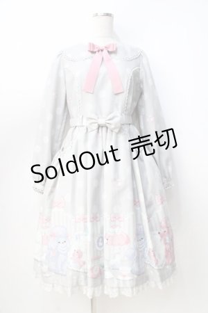 画像: Angelic Pretty / Lovely Poodleワンピース  グレー Y-25-08-31-052-AP-OP-SZ-ZY