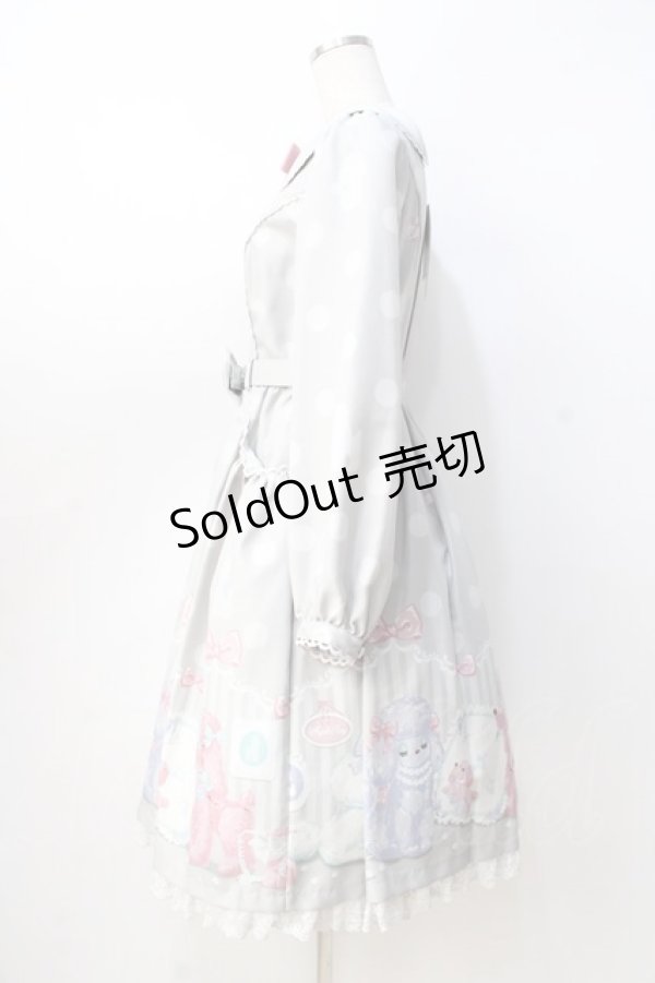 画像2: Angelic Pretty / Lovely Poodleワンピース  グレー Y-25-08-31-052-AP-OP-SZ-ZY (2)