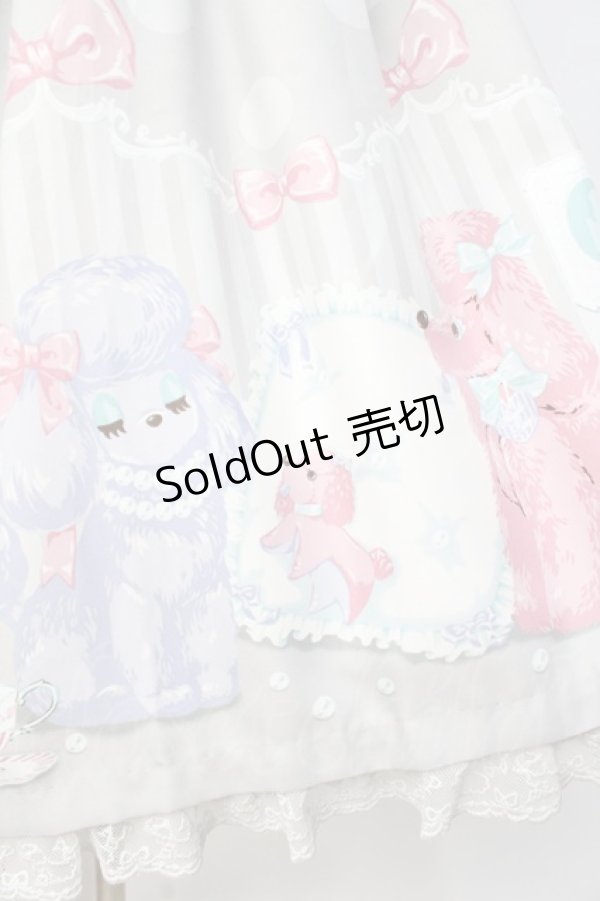 画像4: Angelic Pretty / Lovely Poodleワンピース  グレー Y-25-08-31-052-AP-OP-SZ-ZY (4)