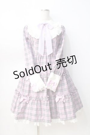 画像: Angelic Pretty / Cute Candy Checkワンピース  ピンク Y-25-08-31-053-AP-OP-SZ-ZY