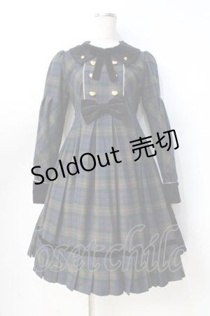画像: Angelic Pretty / Modern Studentワンピース  グリーン Y-25-08-31-054-AP-OP-SZ-ZY