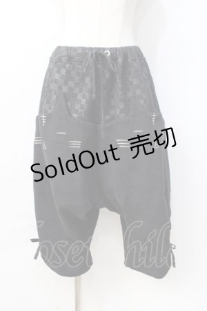 画像: Sixh / ねこじろうポケットサルエルパンツ  黒 Y-25-08-31-065-HN-PA-SZ-ZY